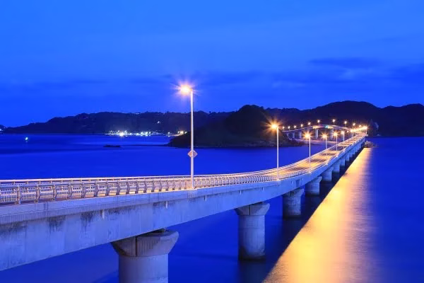 山口で冬のドライブ(drive) 角島大橋
