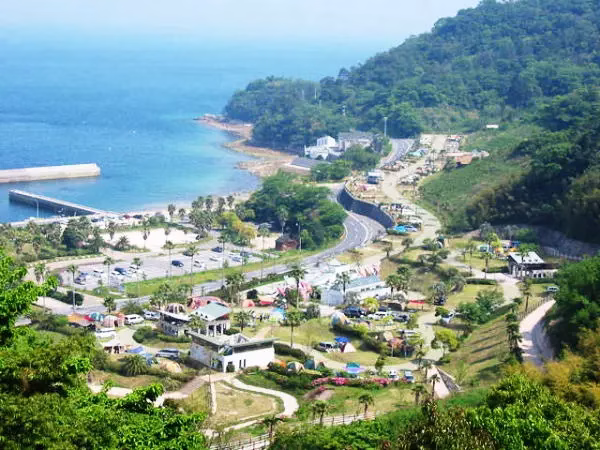山口県で冬キャンプ(camp) 周防大島町 片添ヶ浜オートキャンプ場(周防大島町)